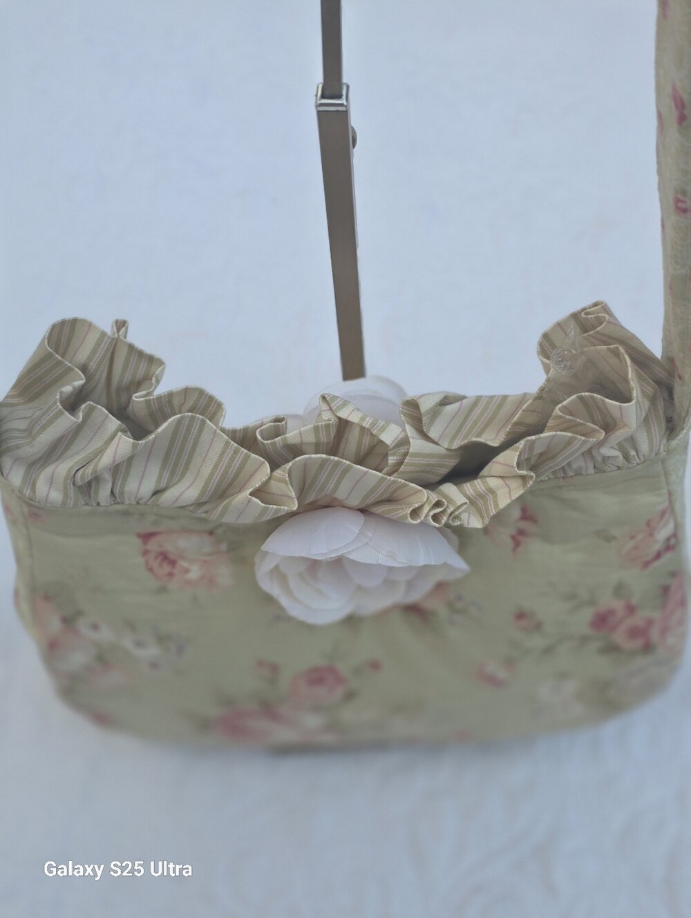 Vintage Shabby Chic Quilted Floral Shoulder Bag - Picture 15 of 17